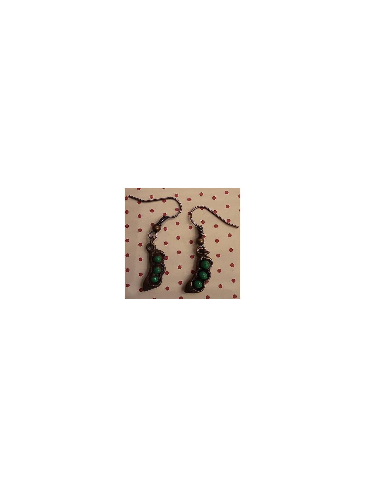 Boucles d’oreilles petits pois