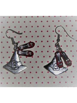 Paire de boucles d’oreilles Petite sorcière