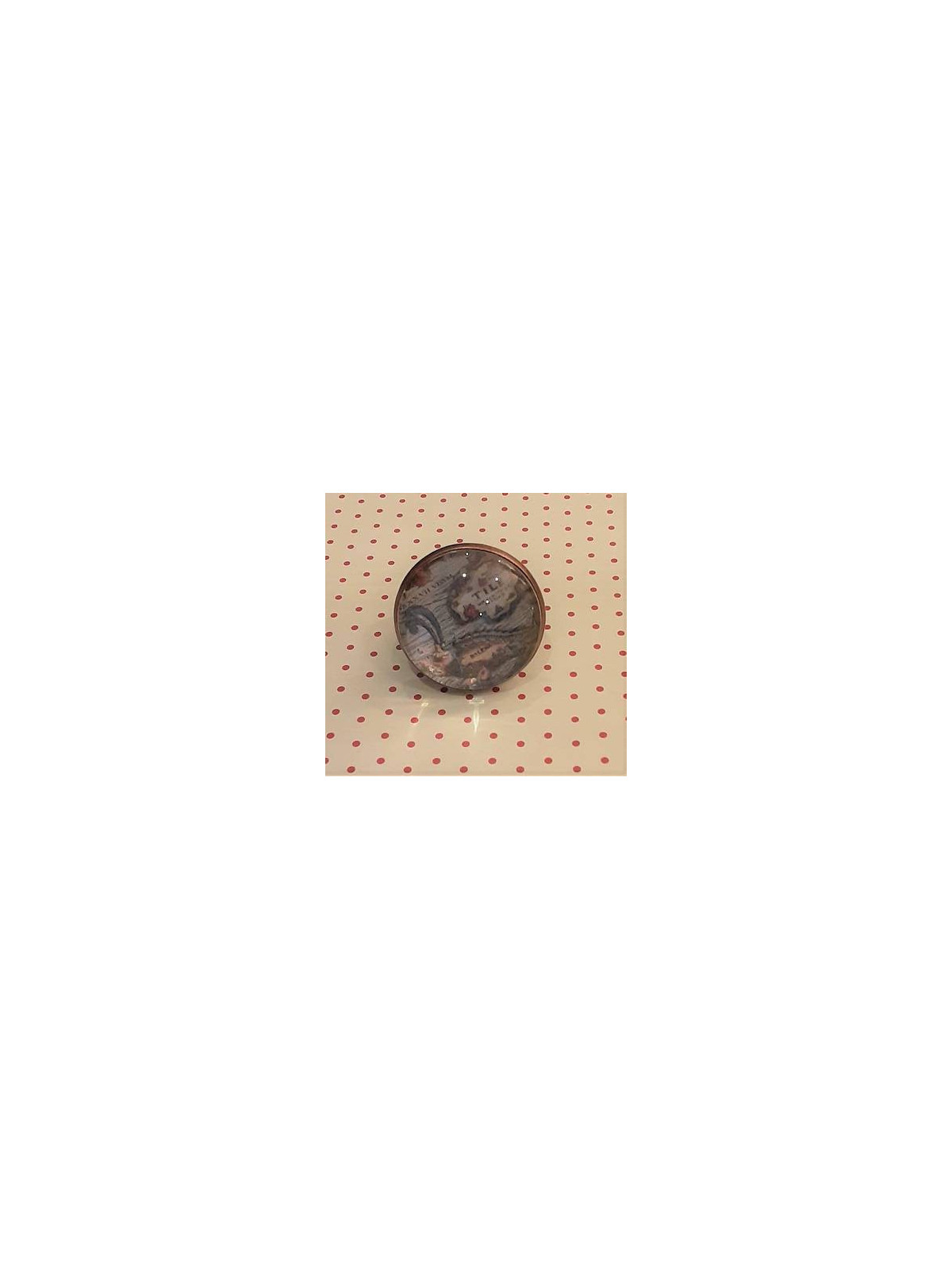 Bague cabochon Carte ancienne