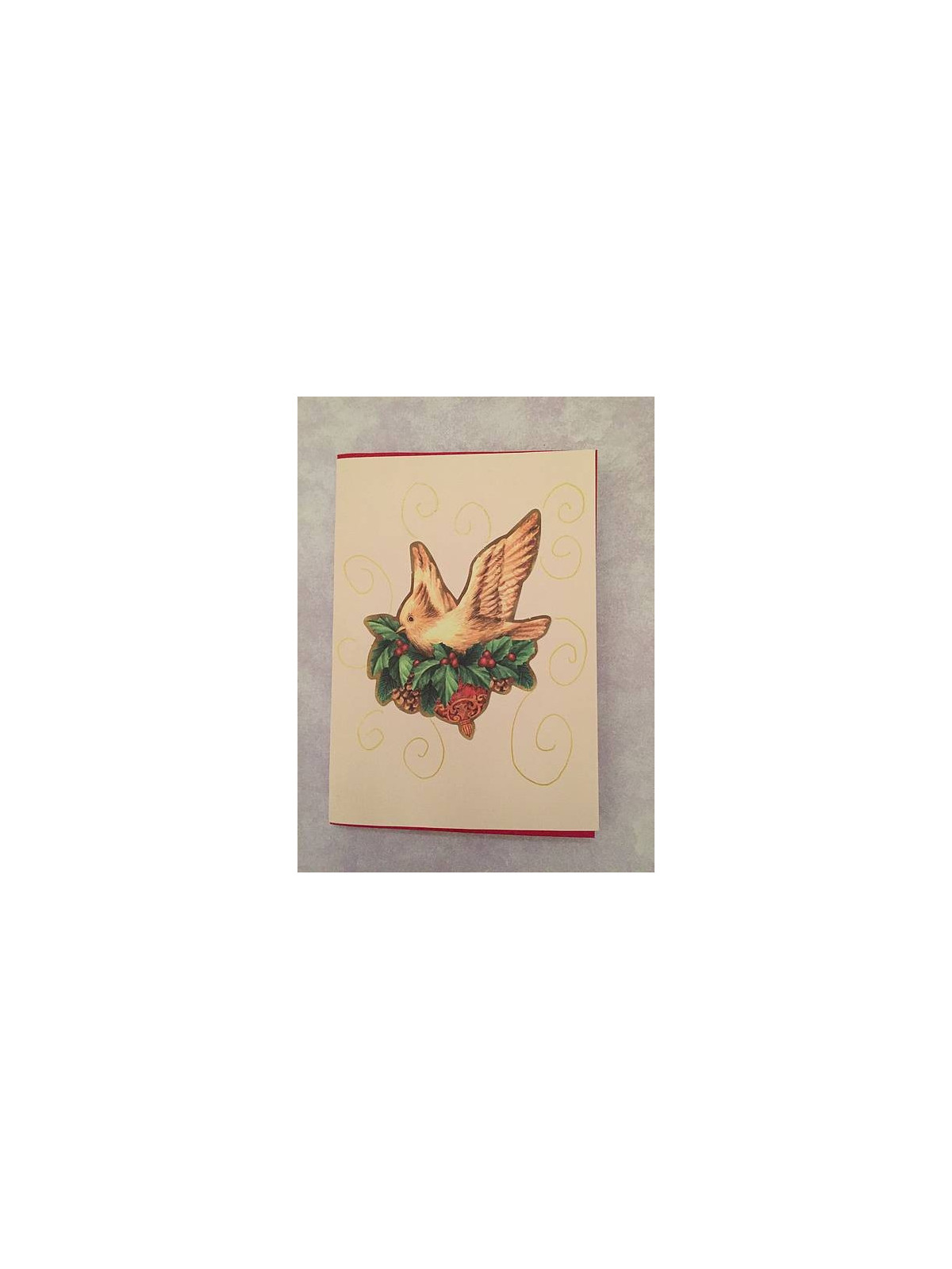 Carte postale pop-up cadeaux roses et rouges