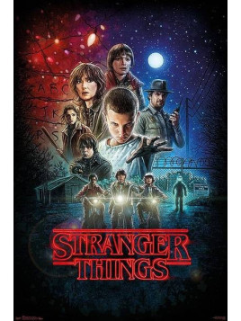 l'Affiche Stranger things : one sheet est en stock à la boutique ciel rouge à dijon