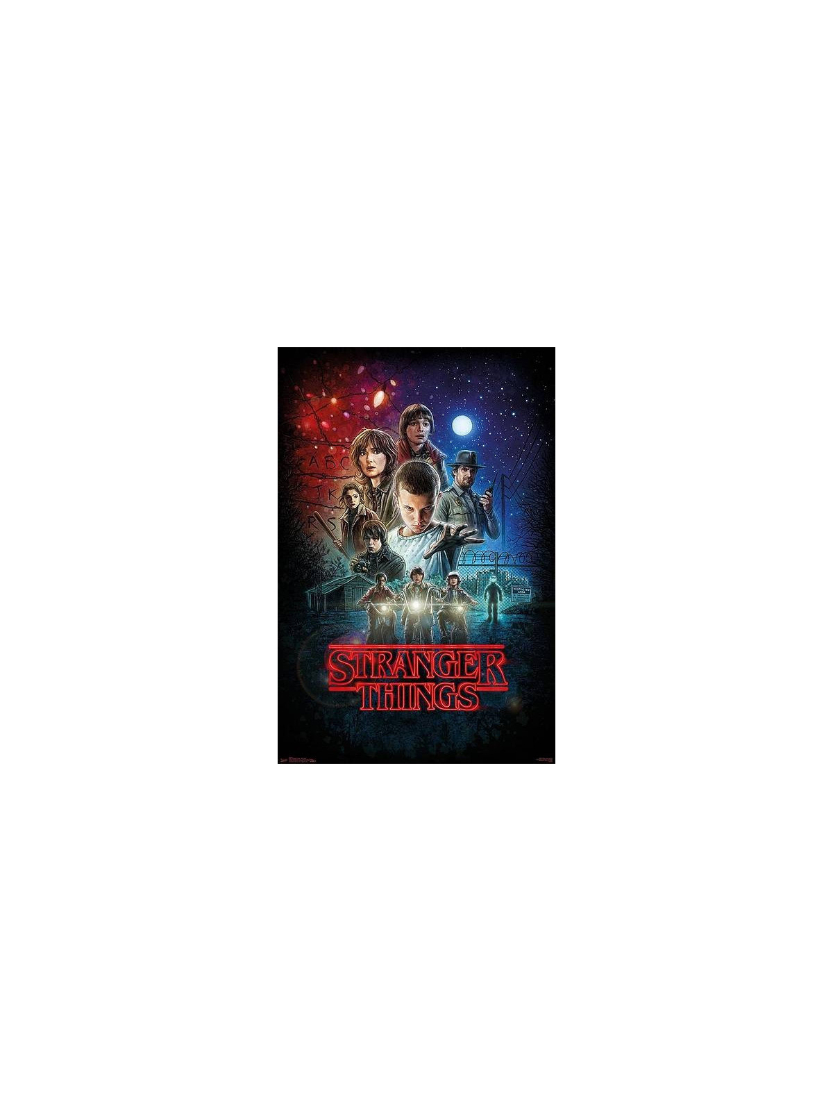 l'Affiche Stranger things : one sheet est en stock à la boutique ciel rouge à dijon