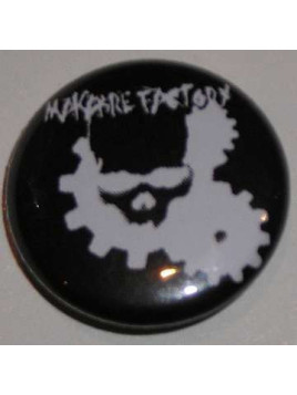 Badge Makabre factory, crâne