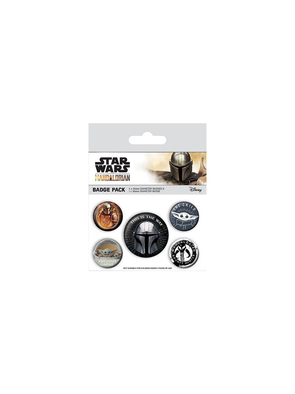 Lot de 5 badges Star wars – Mandalorian