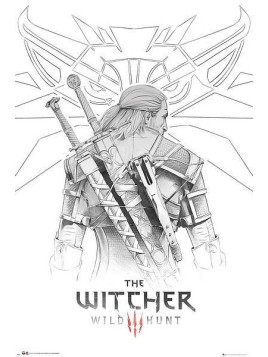 Affiche The witcher : Geralt sketch