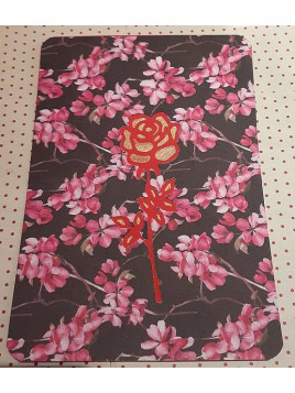 Carte postale découpe rose