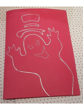 Carte postale pop-up Halloween fantôme et citrouille