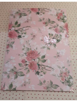 Carte postale pop-up Fleurs rouges
