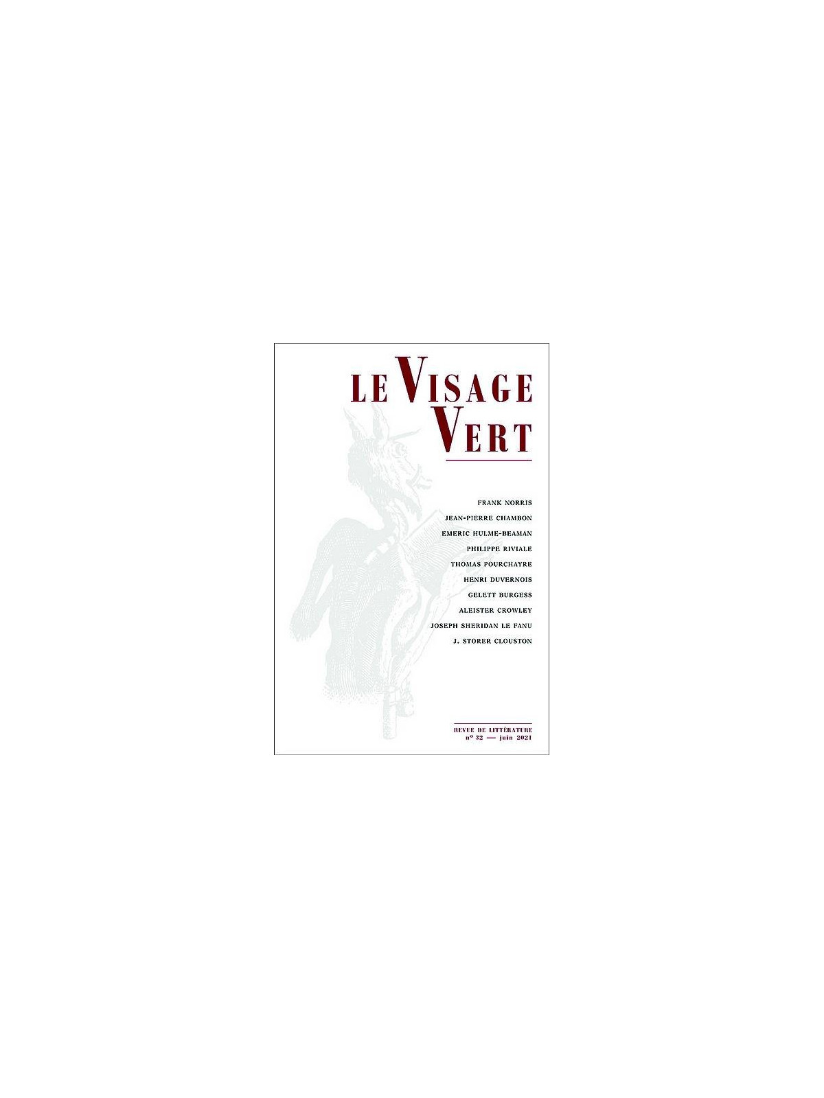 le livre Le visage vert 32 est en stock à la librairie ciel rouge à dijon
