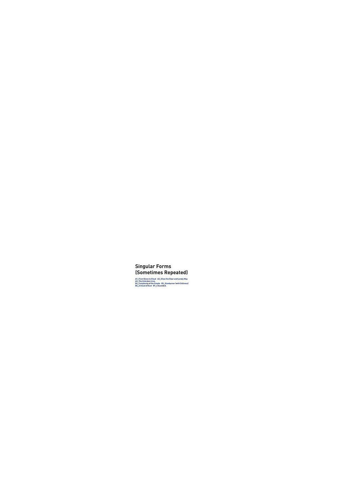Singular forms [sometimes repeated]