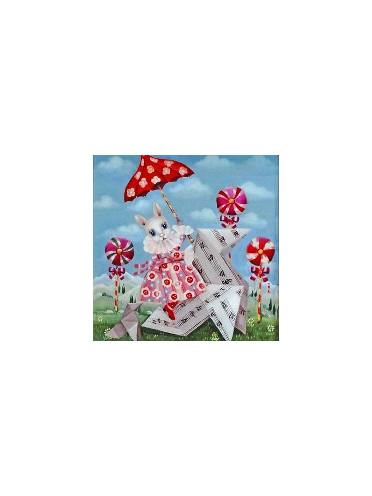 Carte postale Cocottes en papier