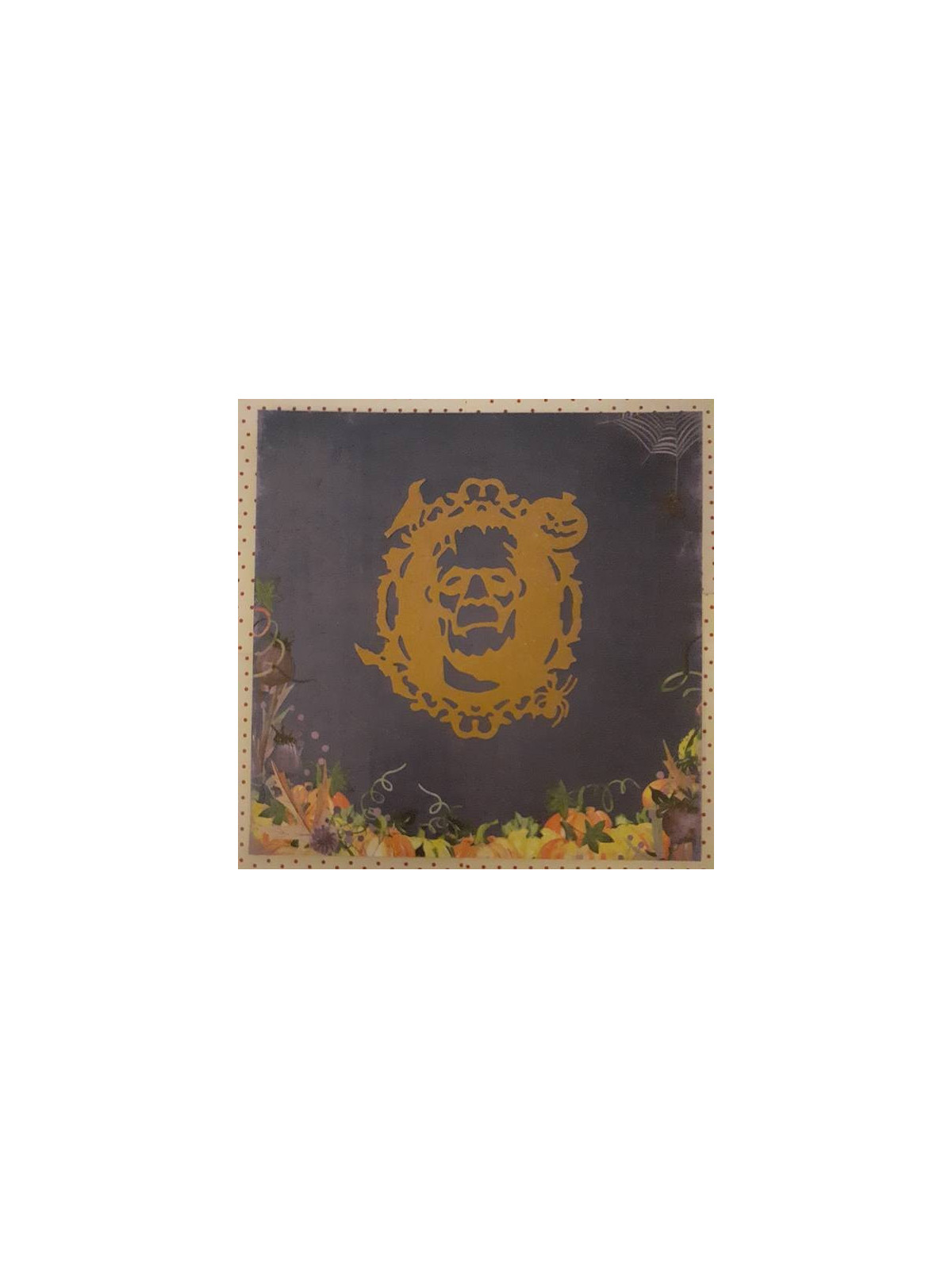 Carte double Créature de Frankenstein, fond bleu