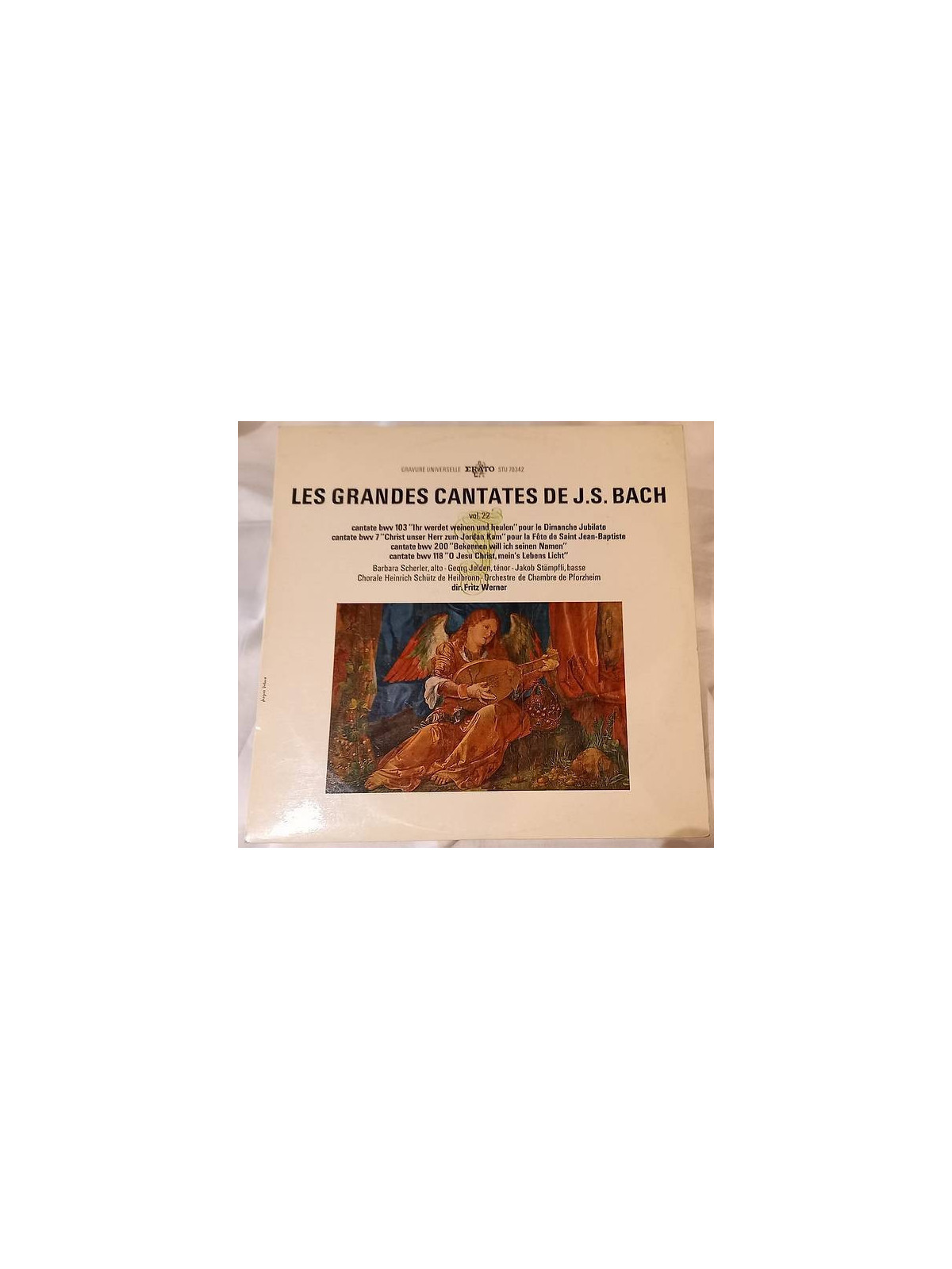 Le disque de Johann Sebastian Bach : Les grandes cantates vol. 22 est disponible en vinyle à Ciel rouge