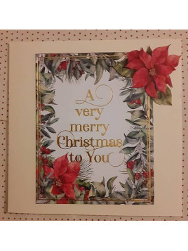 Carte double A very merry christmas to you