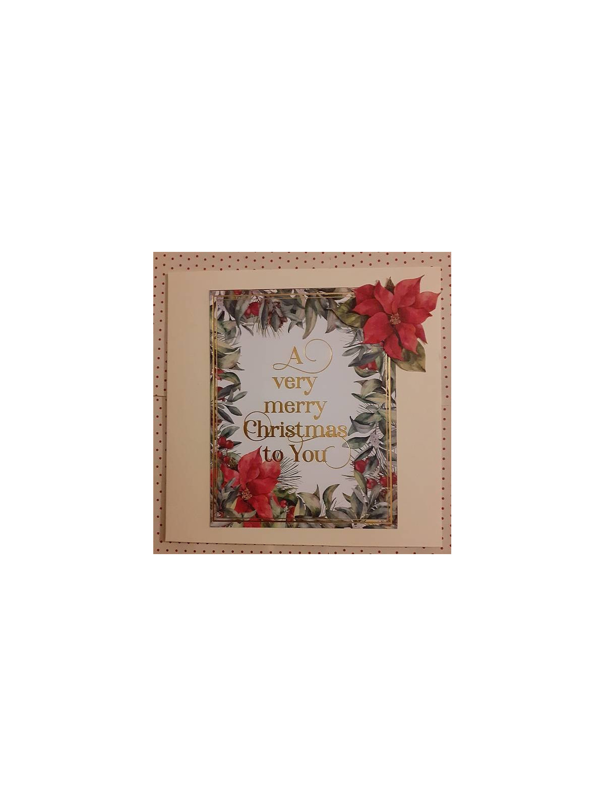 Carte double A very merry christmas to you