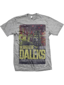 T-shirt Doctor Who : Doctor Who & the daleks