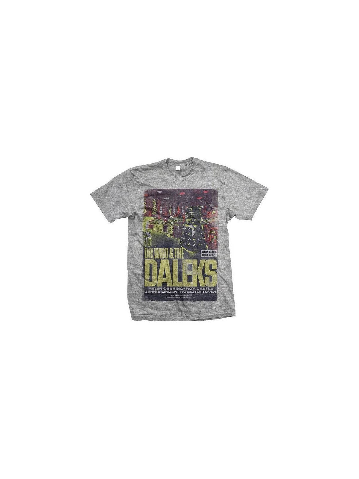 T-shirt Doctor Who : Doctor Who & the daleks