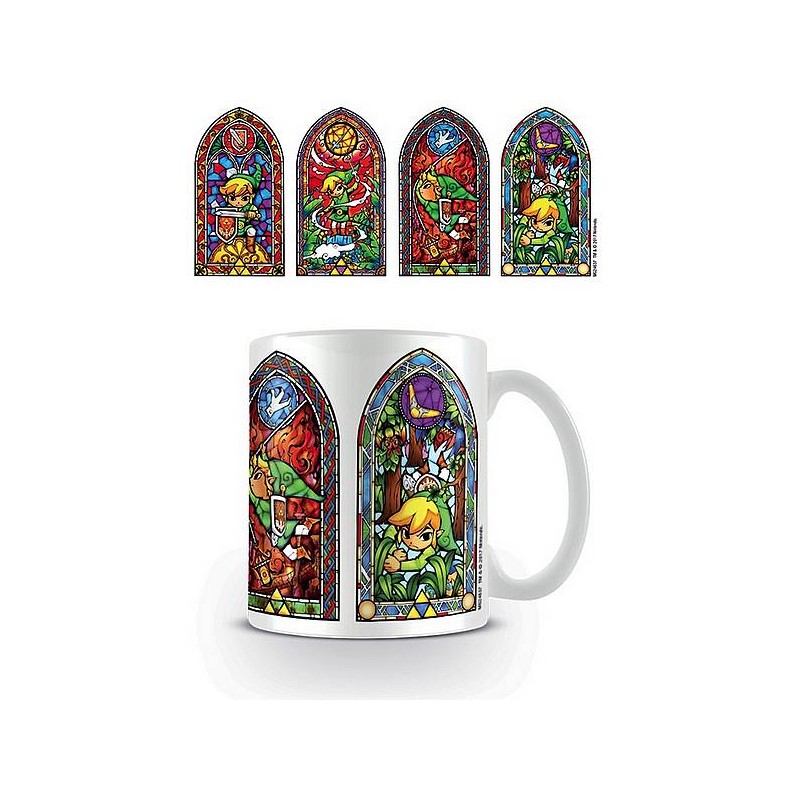 le Mug The legend of Zelda : stained glass est en stock à la boutique ciel rouge dijon
