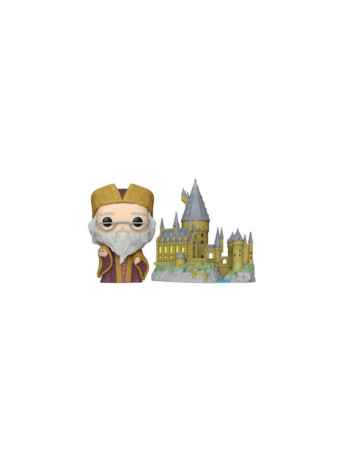 Figurine pop! Harry Potter : Albus Dumbledore with Hogwarts (N° 27)