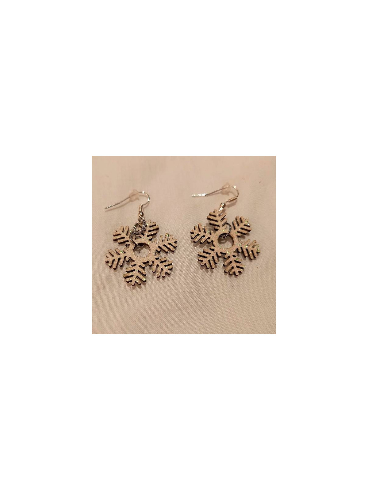 Paire de boucles d'oreilles Flocons