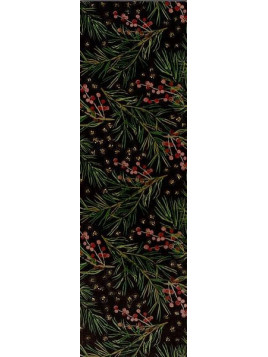 Marque-page de Noël : Branches de sapin et paillettes