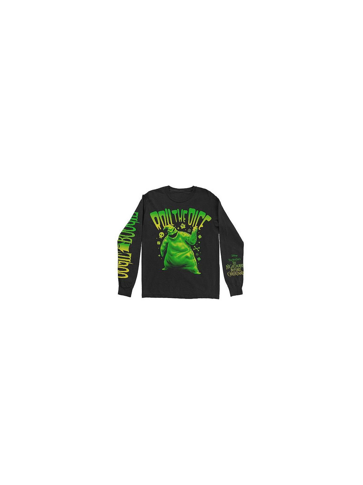 T-shirt manches longues The nightmare before Christmas : roll the dice