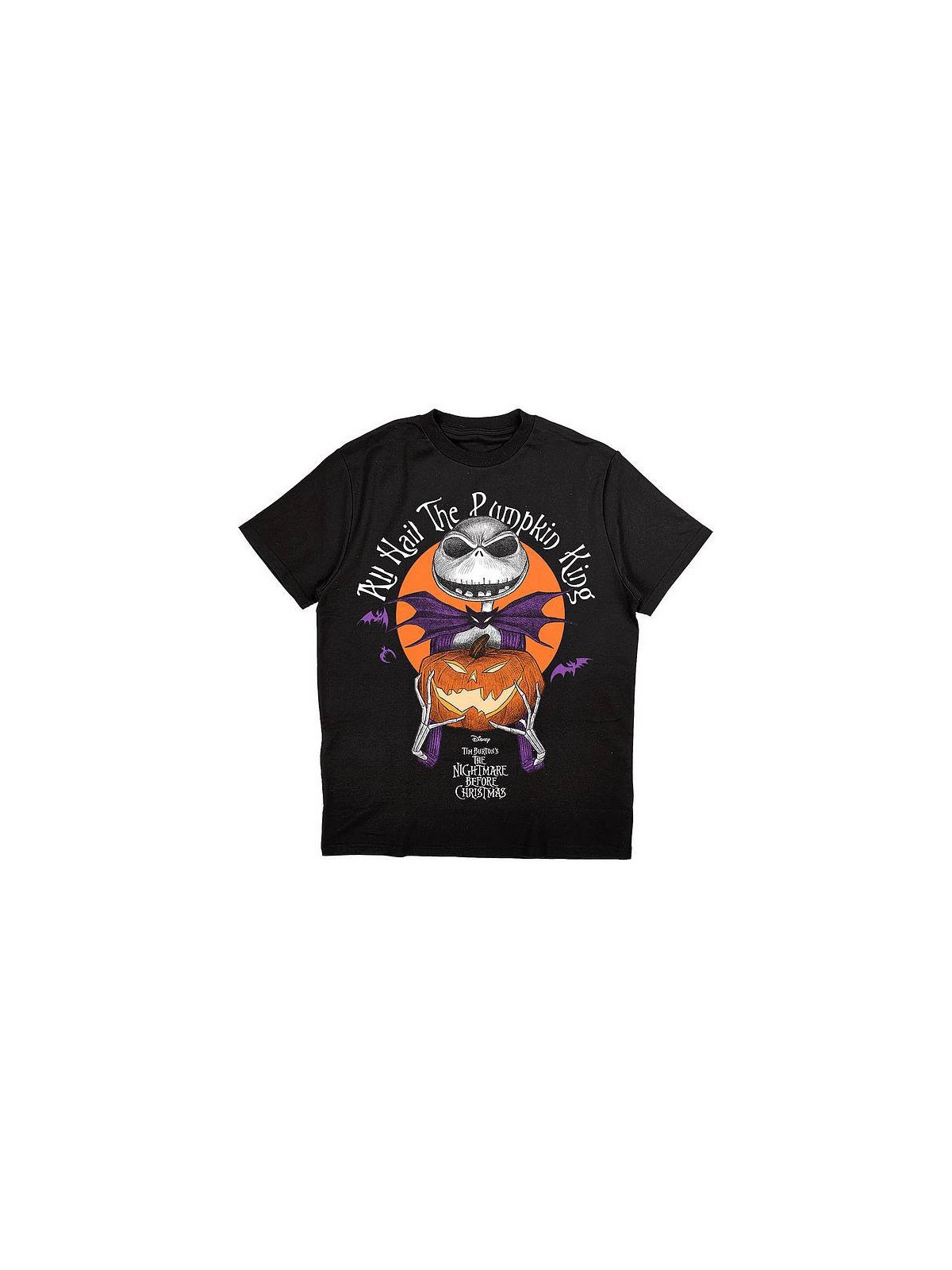 T-shirt The nightmare before Christmas  All hail the pumpkin king en stock à ciel rouge dijon
