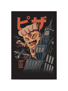 Affiche Pizza kong (Ilustrata)