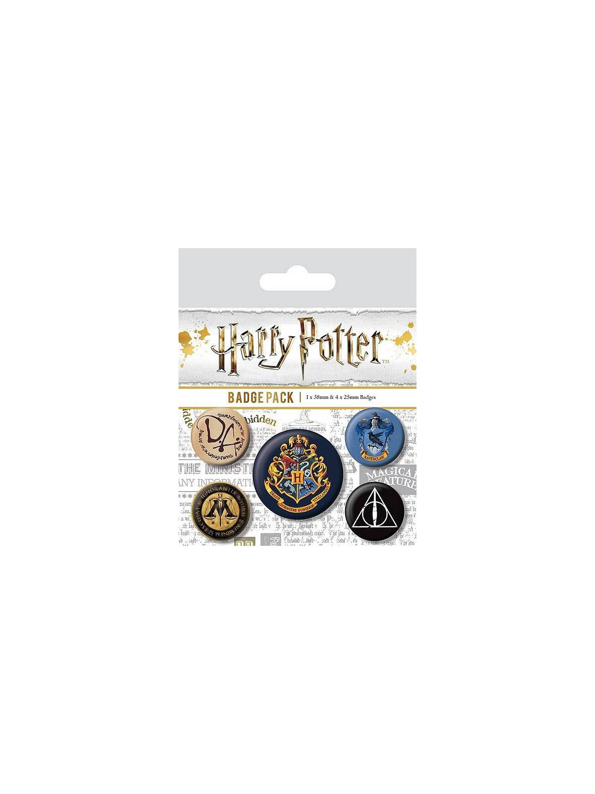 le Lot de 5 badges Harry Potter : Hogwarts est en stock à la librairie ciel rouge à dijon