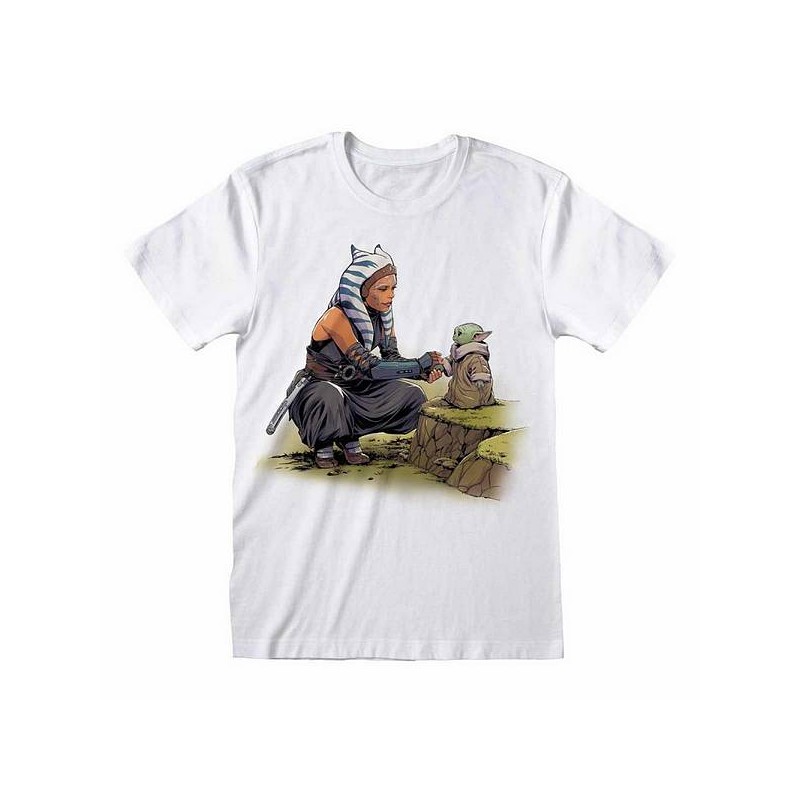 T-shirt Star wars mandalorian : Ashoka Grogu en stock à ciel rouge, boutique à dijon