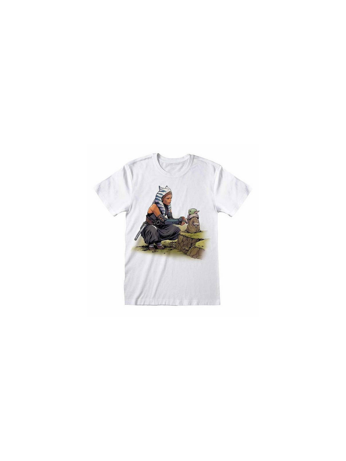 T-shirt Star wars mandalorian : Ashoka Grogu en stock à ciel rouge, boutique à dijon