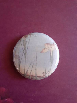 Badge estampe fleur