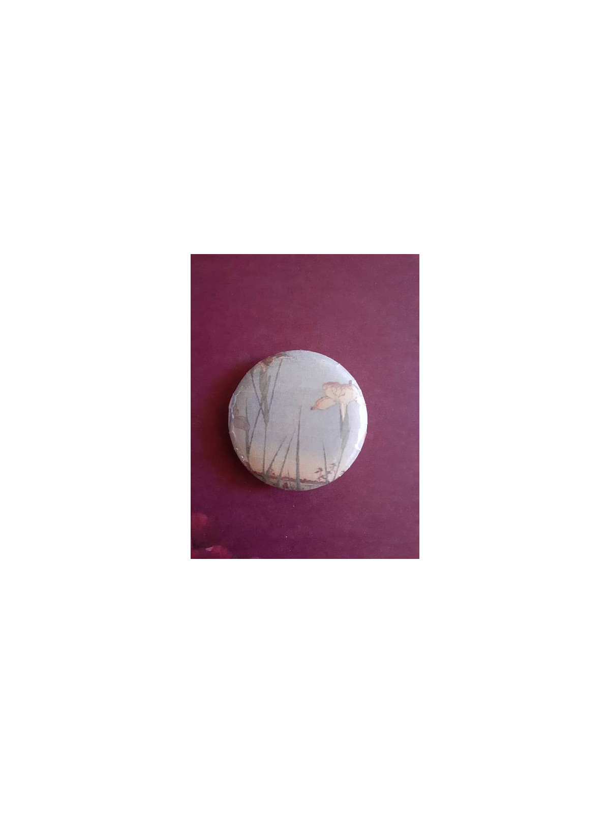 Badge estampe fleur