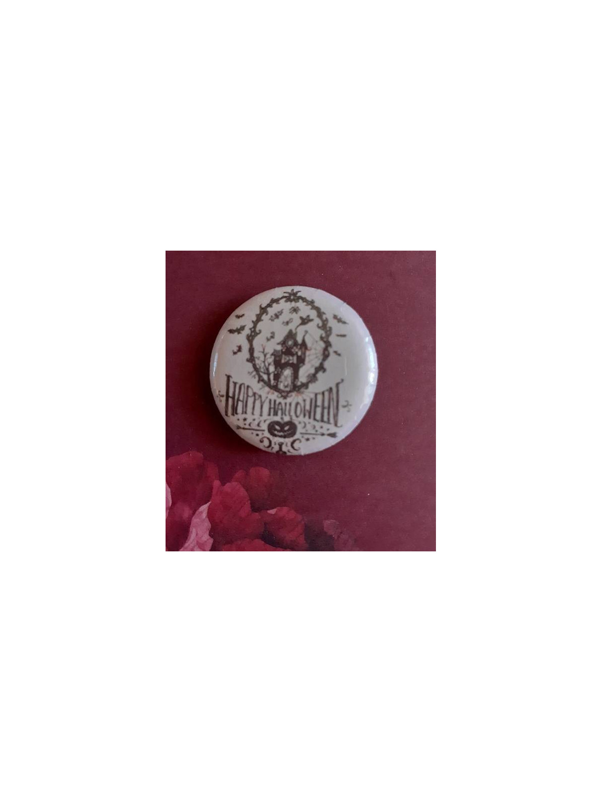Badge maison hantée Halloween