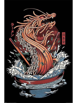 Affiche Dragon ramen (Ilustrata)