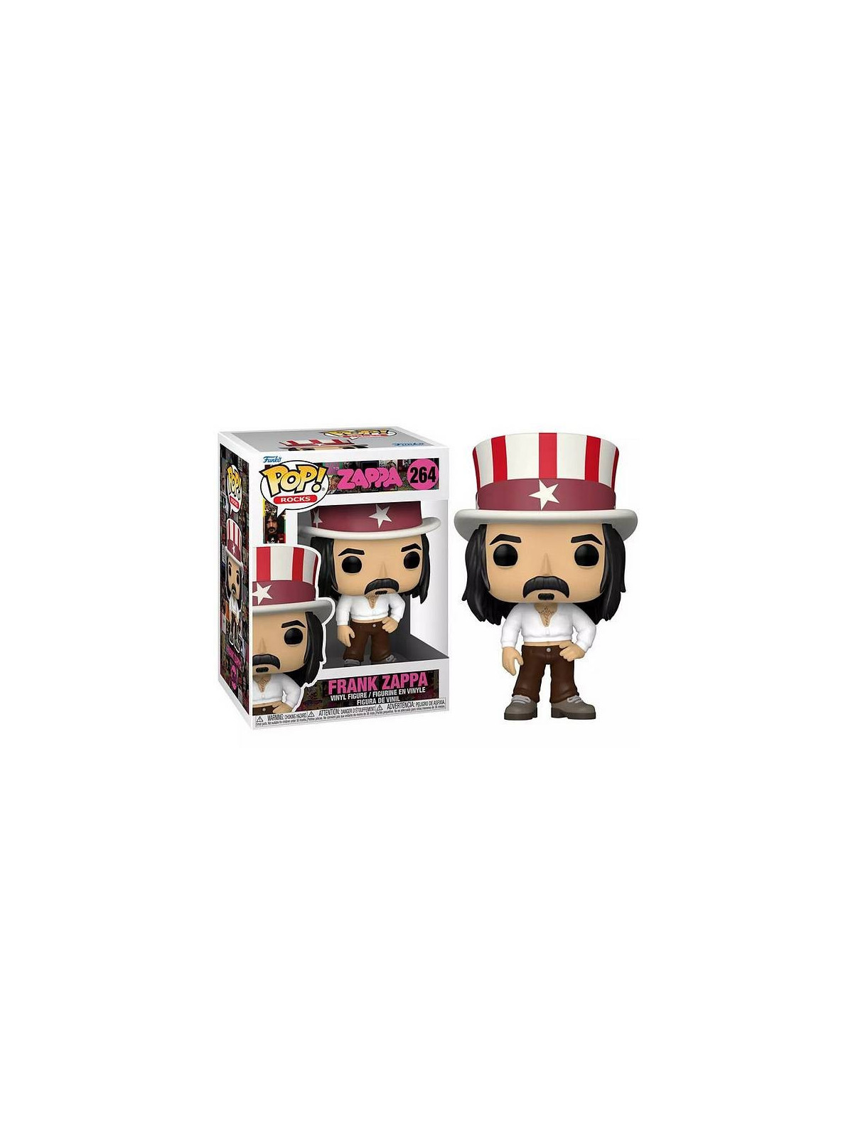 Figurine pop! Frank Zappa (N° 264) en stock à ciel rouge à dijon