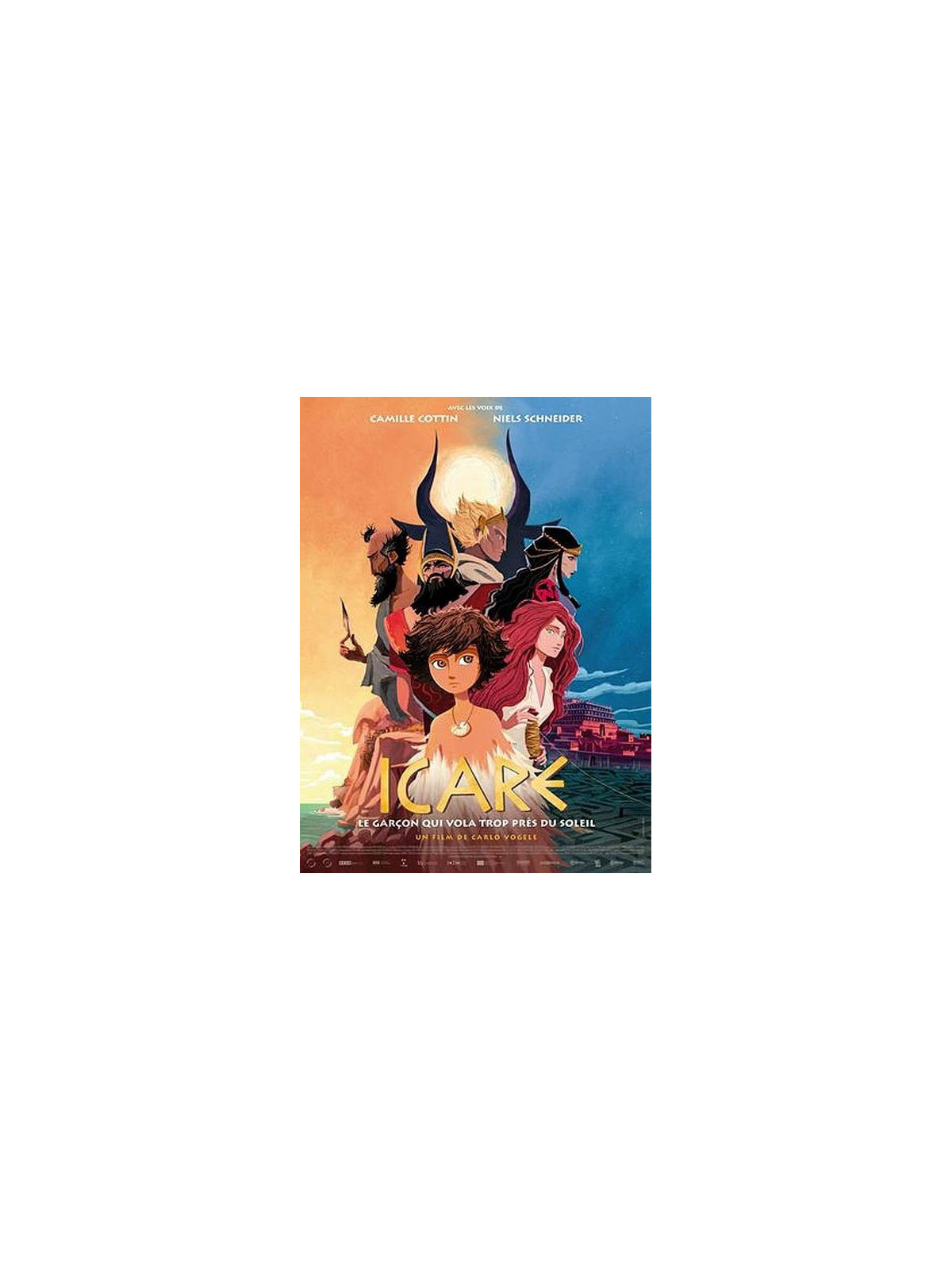 Le dvd d'animation Icare de Carlo Vogele est disponible à Ciel rouge Dijon