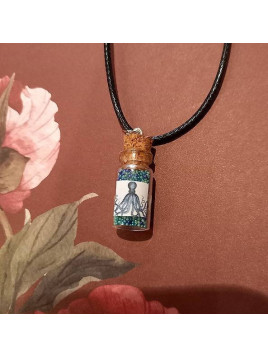 Collier fiole Pieuvre