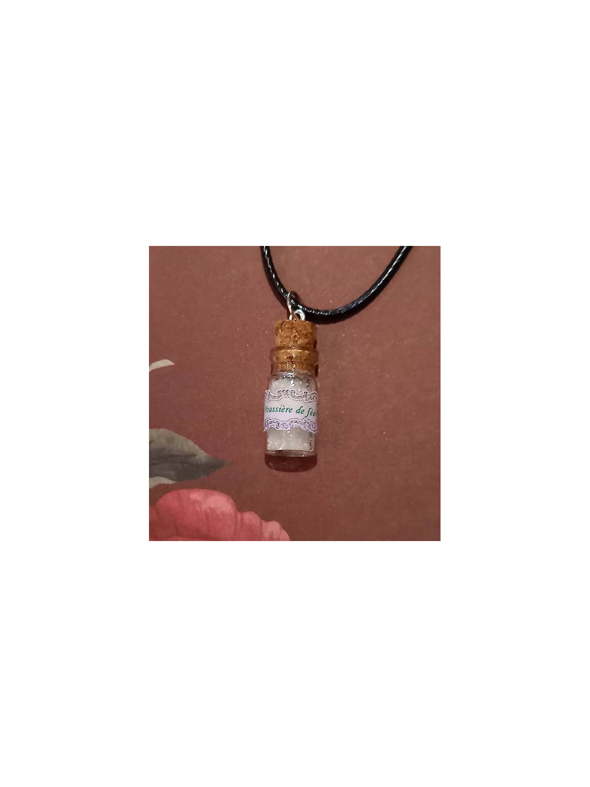 Collier fiole Poussière de fée