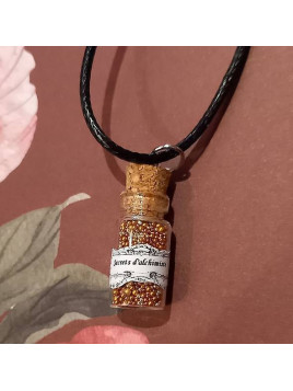 Collier fiole Secrets d'alchimiste