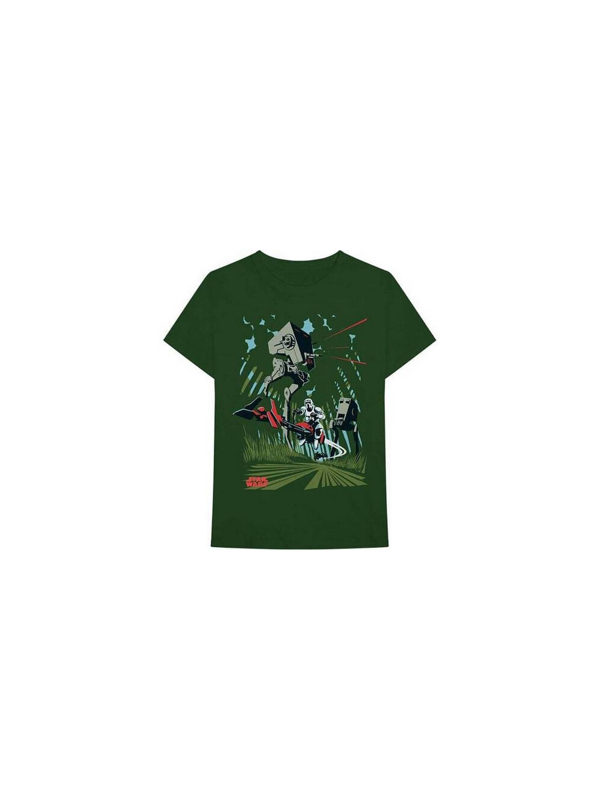 T-shirt Star wars : AT-ST archetype vert