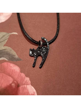 Collier chat noir