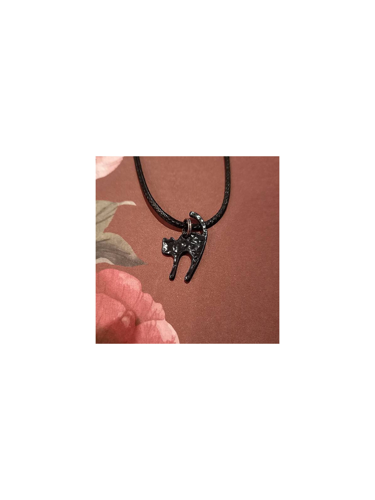 Collier chat noir