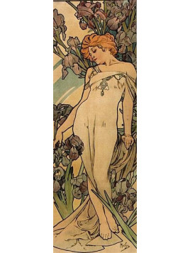 Marque-page Alfons Mucha : Manufacture Dewez en stock à ciel rouge dijon