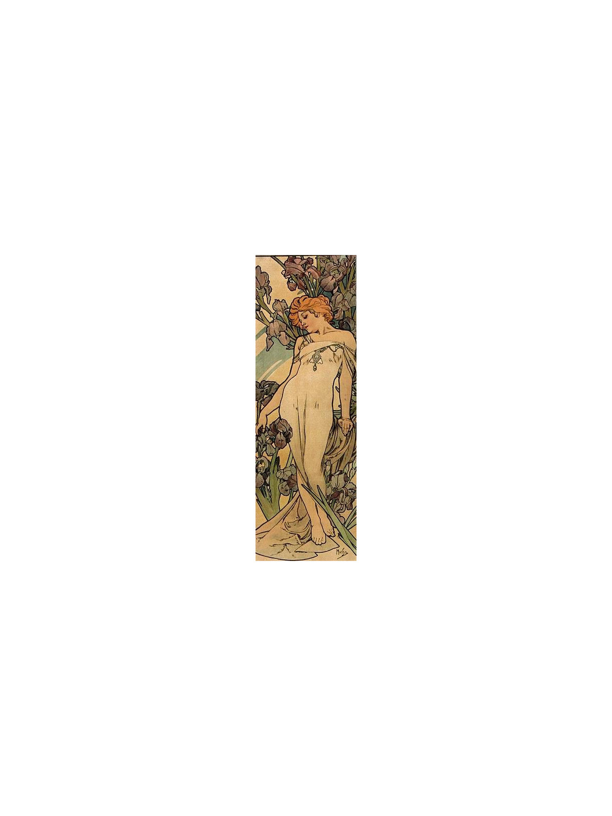 Marque-page Alfons Mucha : Manufacture Dewez en stock à ciel rouge dijon