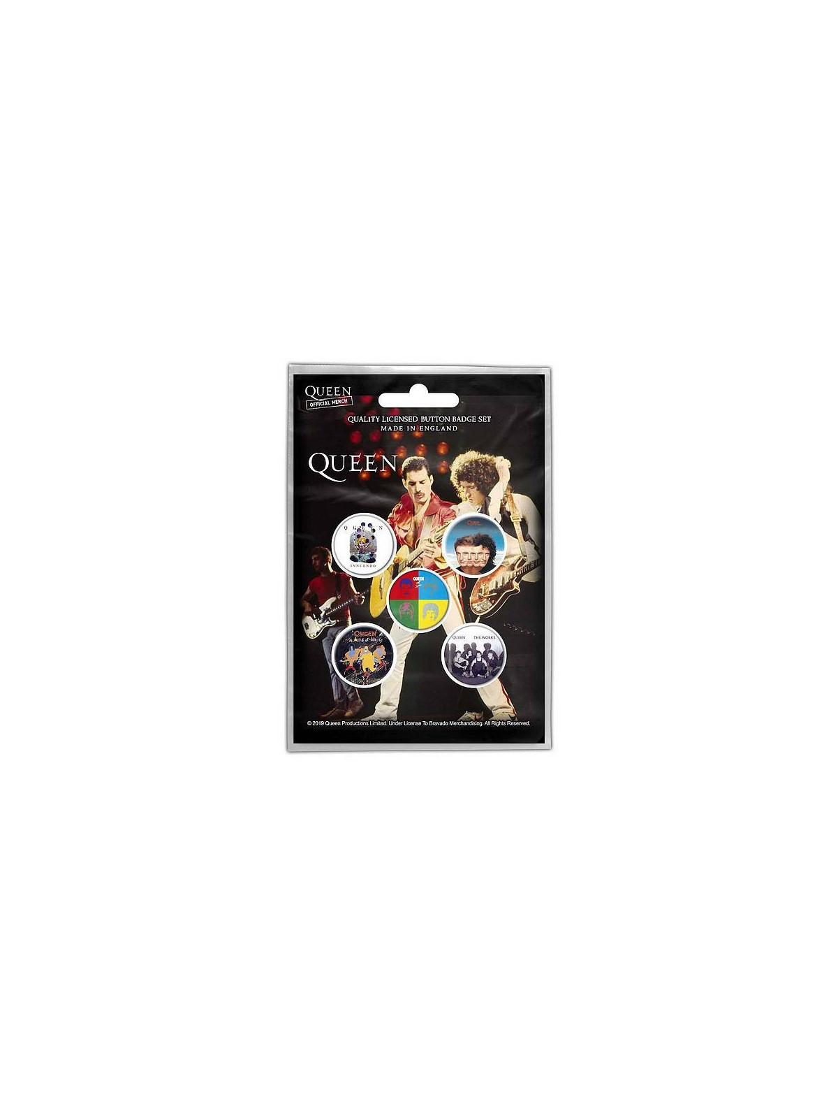 Lot de 5 badges Queen : Later albums