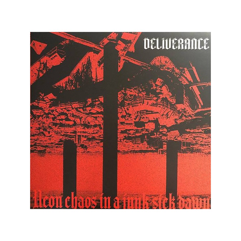 le disque de Deliverance : Neon chaos in a junk-sick dawn est en stock en CD à Ciel rouge, disquaire à Dijon