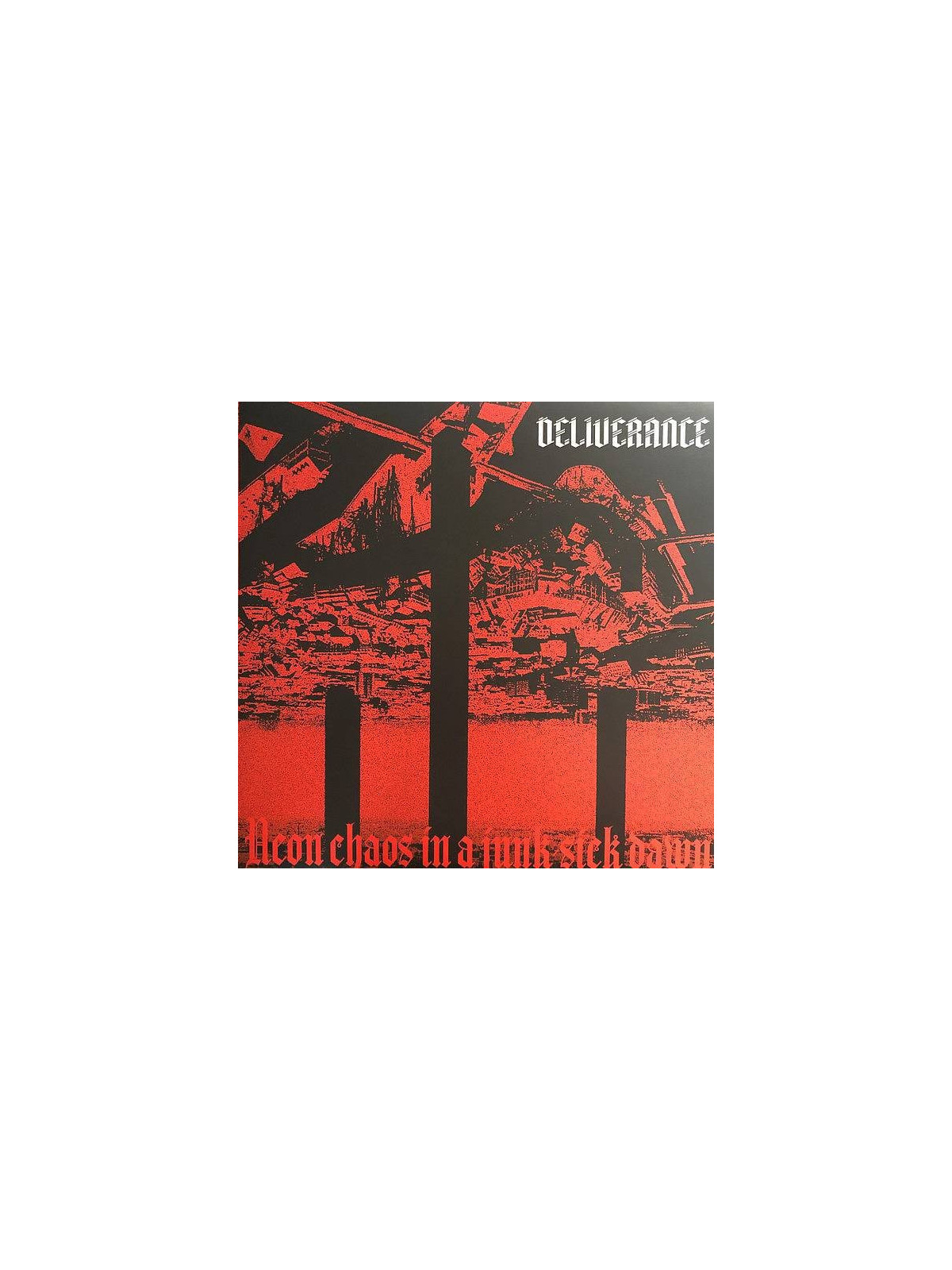le disque de Deliverance : Neon chaos in a junk-sick dawn est en stock en CD à Ciel rouge, disquaire à Dijon
