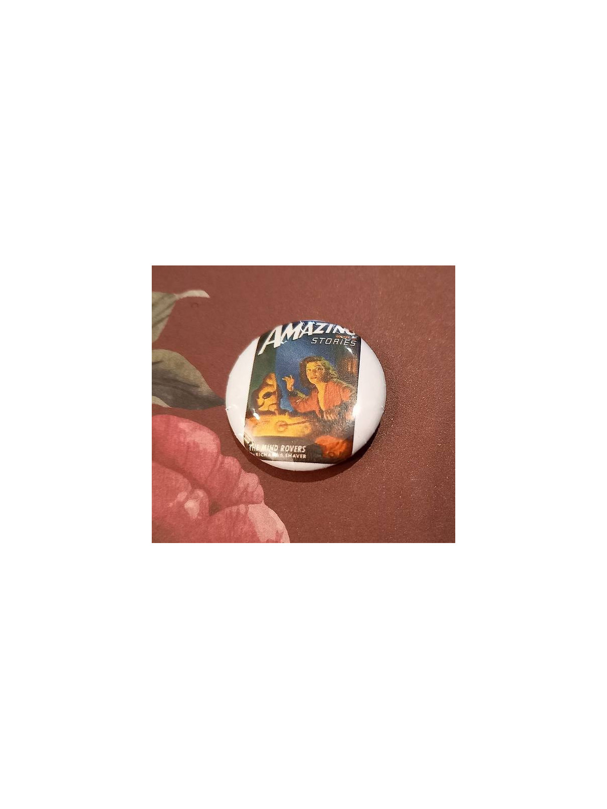 Badge artisanal Amazing stories : the mind rovers