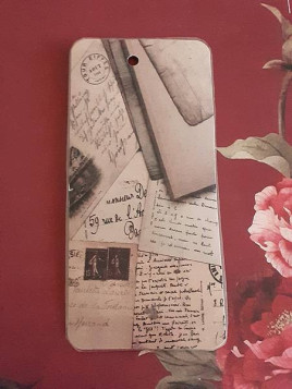 Marque-page plastifié Correspondance